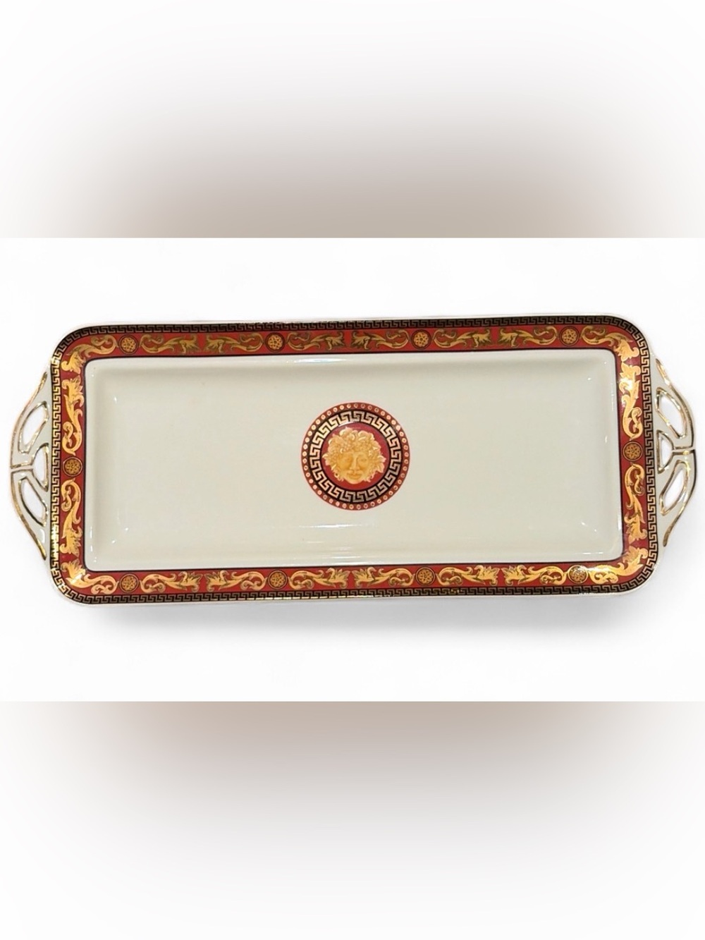 Juno Design T Limoges Fine Porcelain By Casa Elite Rectangular Trinket Tray